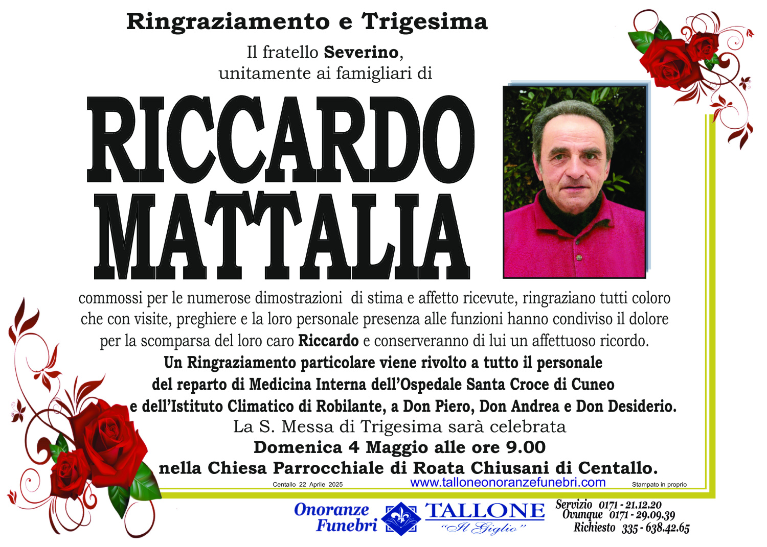 <br />
<b>Warning</b>:  Undefined variable $info in <b>/home/tallone/public_html/ringraziamenti.php</b> on line <b>68</b><br />
Riccardo Mattalia